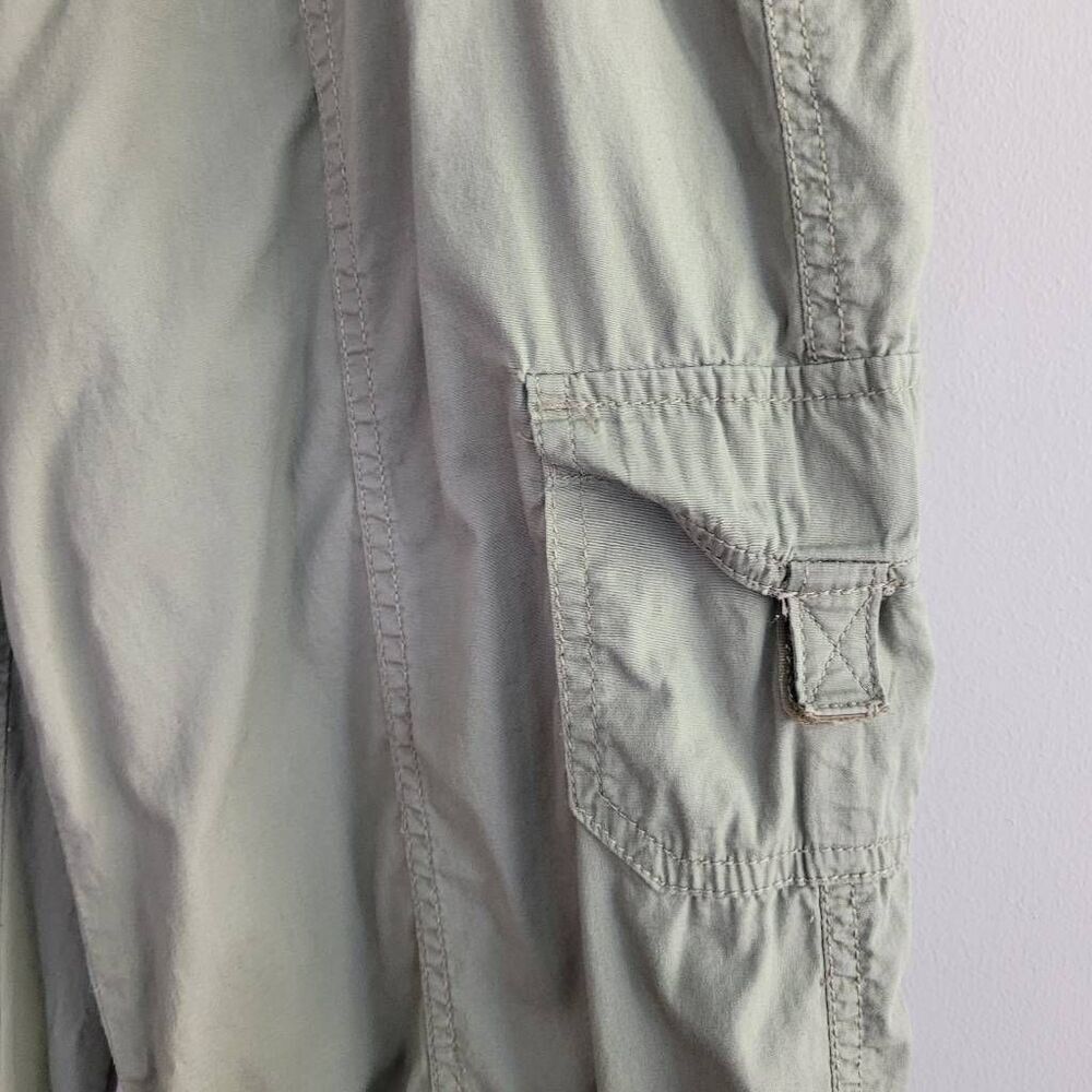 Y2K olive army green cargo capris khakis & co‎ size 6 utility gorpcore - Picture 3 of 12